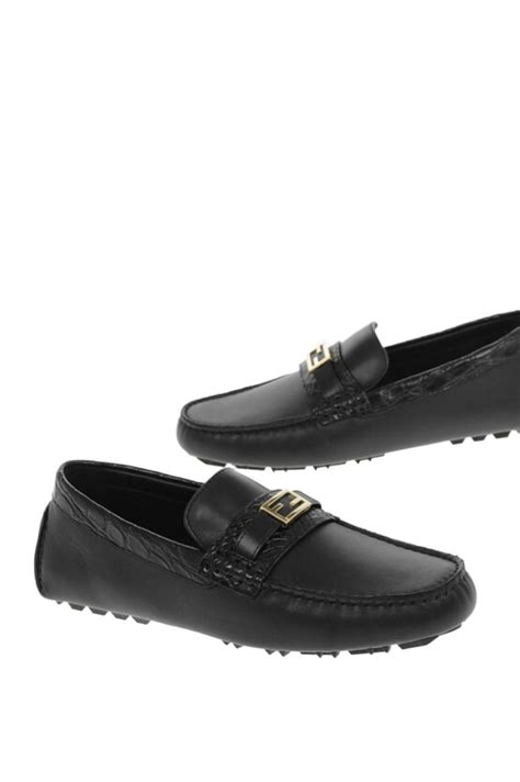 fendi gold loafers|fendi loafers men.